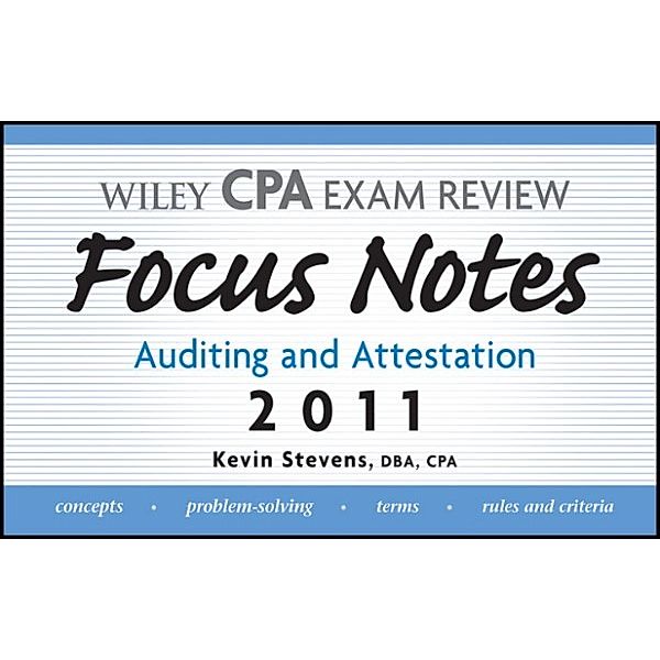Wiley CPA Examination Review Focus Notes, Kevin Stevens