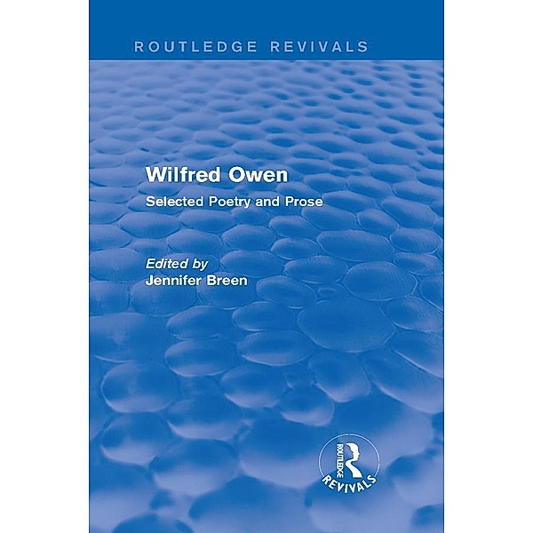Wilfred Owen (Routledge Revivals) / Routledge Revivals