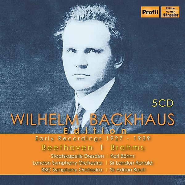 Wilhelm Backhaus Edition-Early Record 1927-1939, W. Backhaus, Staatskapelle Dresden, K. Böhm, London S