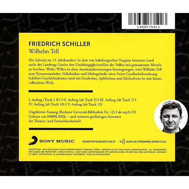 Wilhelm Tell, 1 Audio-CD, MP3 Hörbuch bei Weltbild.ch bestellen
