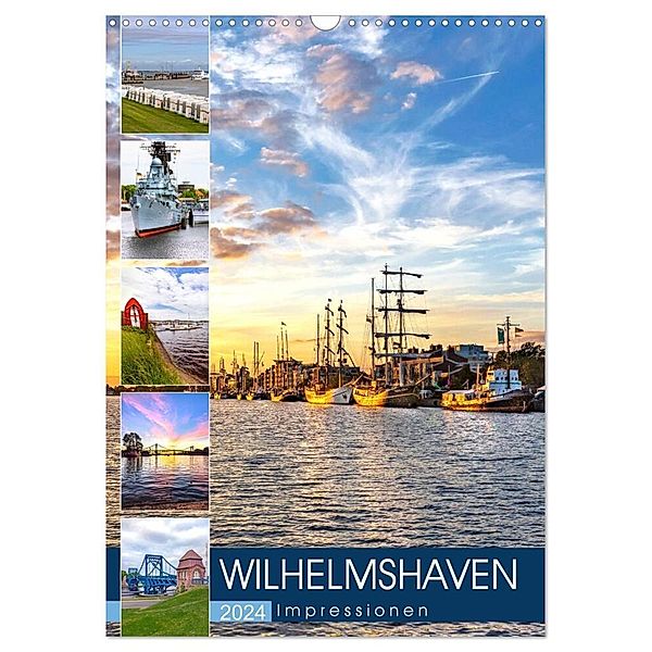 Wilhelmshaven Impressionen (Wandkalender 2024 DIN A3 hoch), CALVENDO Monatskalender, Andrea Dreegmeyer