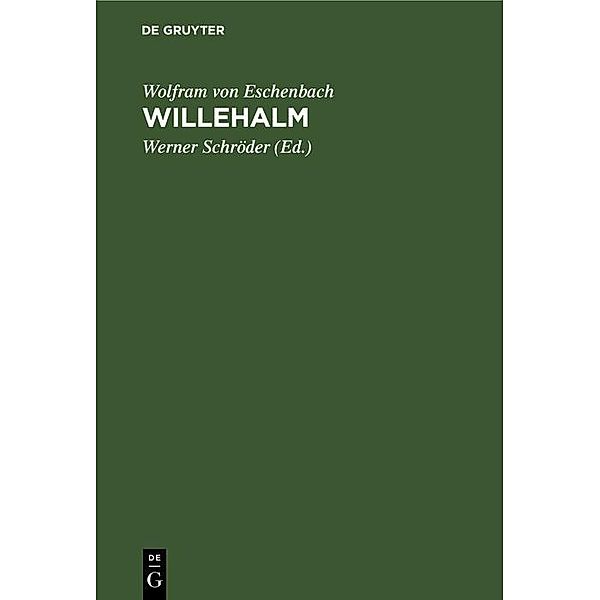 Willehalm, Wolfram Von Eschenbach