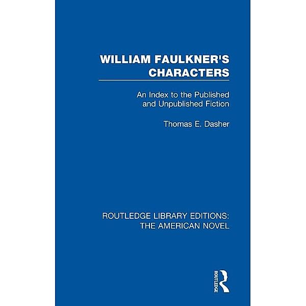 William Faulkner's Characters, Thomas A. Dasher