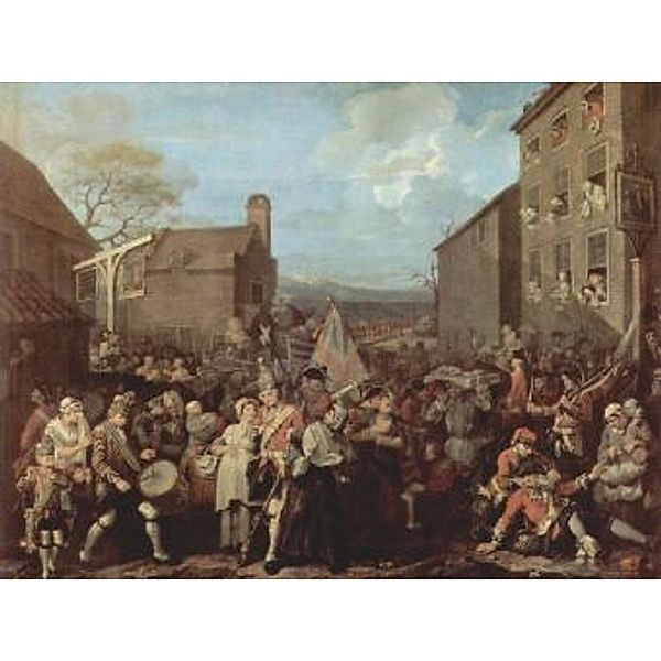 William Hogarth - Der Marsch nach Finchley oder Die Garden marschieren im Jahre 1745 nach Schottland - 1.000 Teile (Puzz