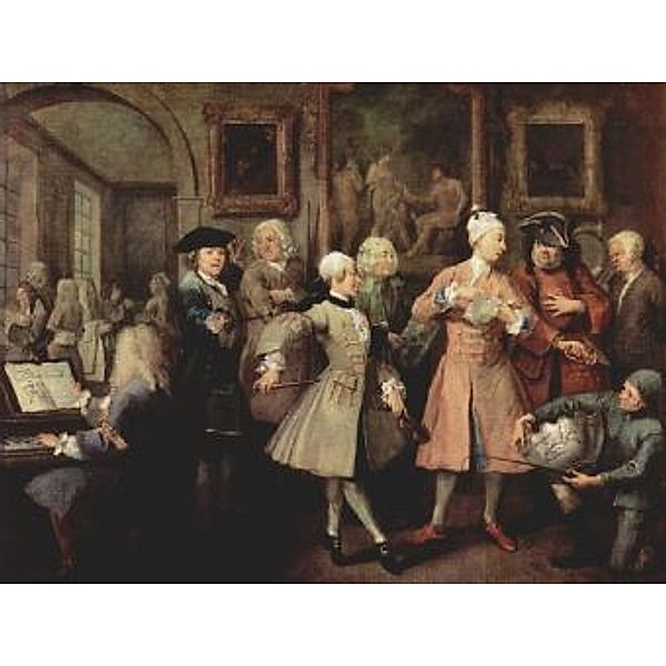 William Hogarth - Gemäldefolge Der Lebensweg eines Wüstlings, Szene: Der Morgenempfang - 200 Teile (Puzzle)