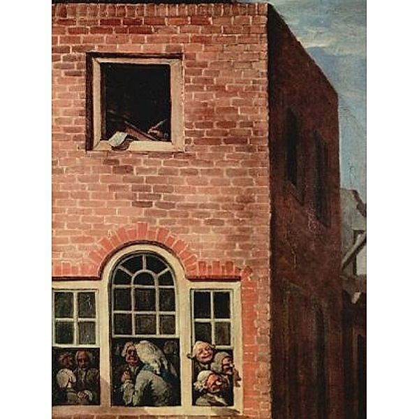 William Hogarth - Gemäldeserie Wahlzyklus, Szene: Der Triumphzug des Abgeordneten, Detail - 100 Teile (Puzzle)