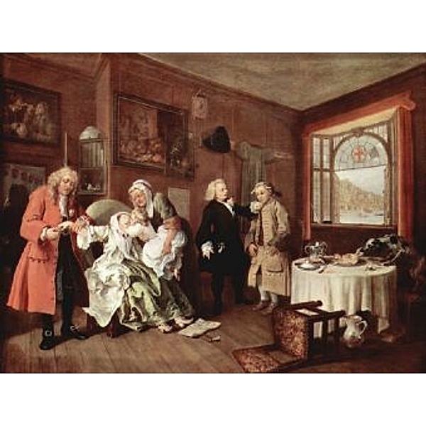 William Hogarth - Gemäldezyklus Mariage à la Mode, Szene: Selbstmord der Comtesse - 1.000 Teile (Puzzle)