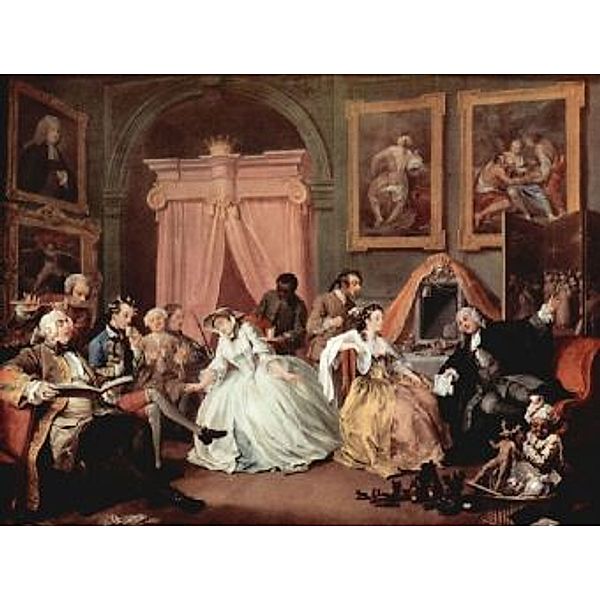 William Hogarth - Gemäldezyklus Mariage à la Mode, Szene: Morgendlicher Empfang der Comtesse - 2.000 Teile (Puzzle)