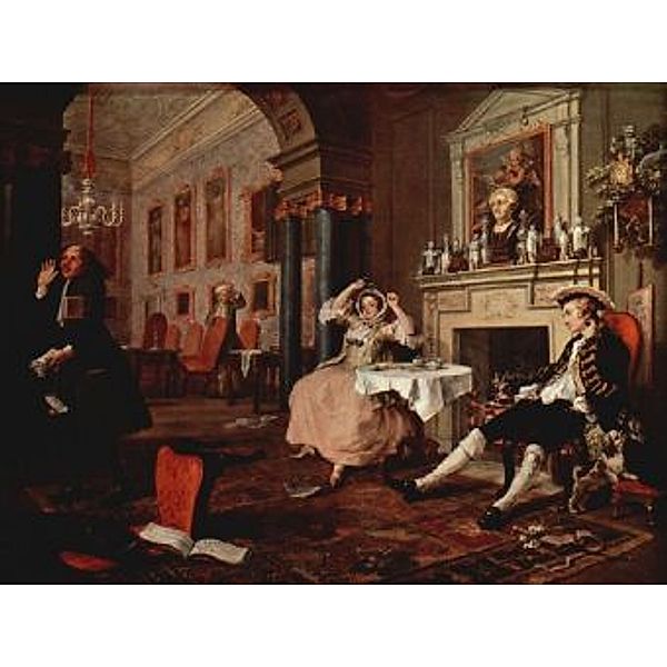 William Hogarth - Gemäldezyklus Mariage à la Mode, Szene: Kurz nach der Hochzeit - 200 Teile (Puzzle)