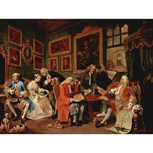 William Hogarth - Gemäldezyklus Mariage à la Mode, Szene: Der Ehevertrag - 1.000 Teile (Puzzle)