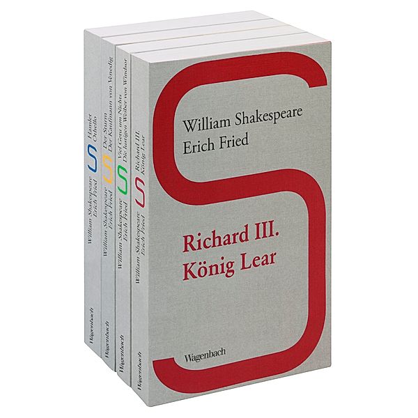 William Shakespeare / Erich Fried, 4 Bände, Wiliam Shakespeare, Erich Fried