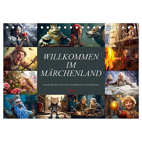 Willkommen im Märchenland (Tischkalender 2024 DIN A5 quer), CALVENDO Monatskalender, Dirk Meutzner