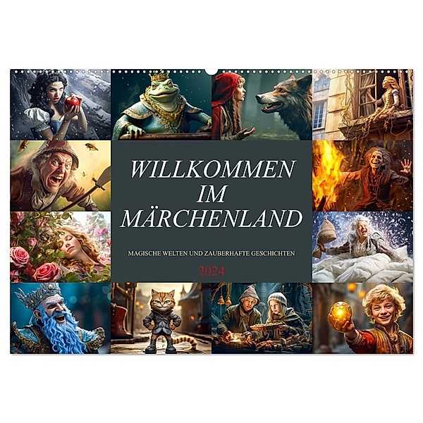 Willkommen im Märchenland (Wandkalender 2024 DIN A2 quer), CALVENDO Monatskalender, Dirk Meutzner