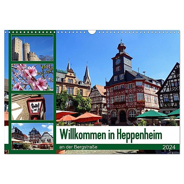 Willkommen in Heppenheim an der Bergstraße (Wandkalender 2024 DIN A3 quer), CALVENDO Monatskalender, Ilona Andersen