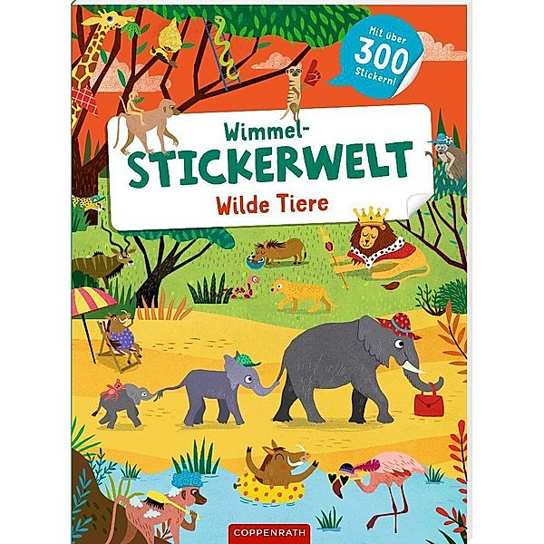 Wimmel-Stickerwelt - Wilde Tiere