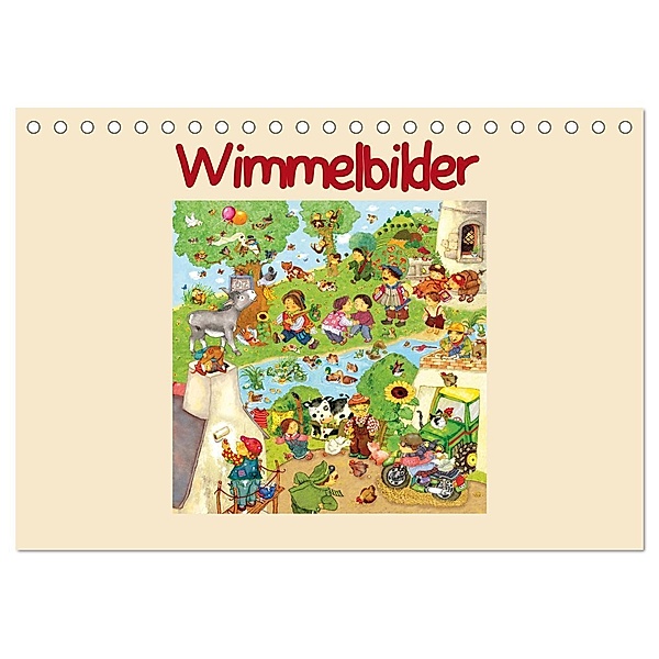 Wimmelbilder (Tischkalender 2024 DIN A5 quer), CALVENDO Monatskalender, Marion Krätschmer