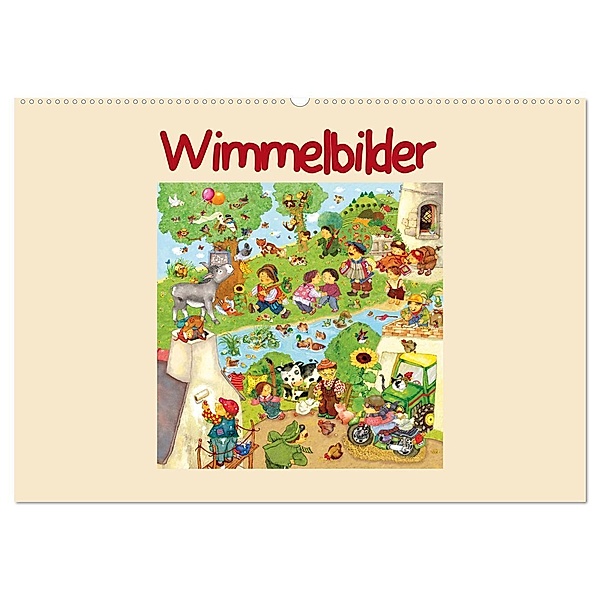 Wimmelbilder (Wandkalender 2024 DIN A2 quer), CALVENDO Monatskalender, Marion Krätschmer