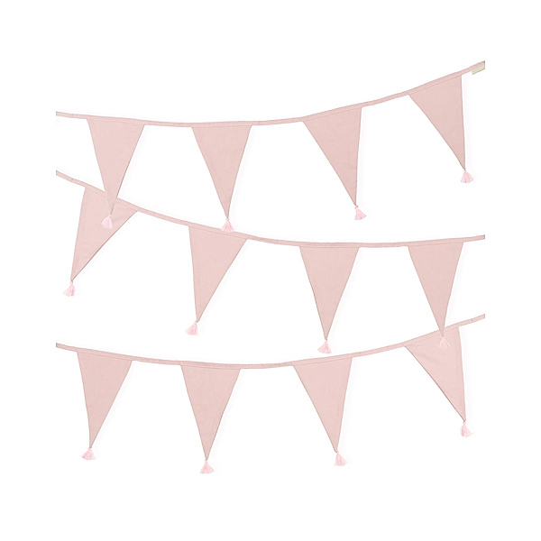 A Little Lovely Company Wimpelkette GARLAND (4m) in dusty pink