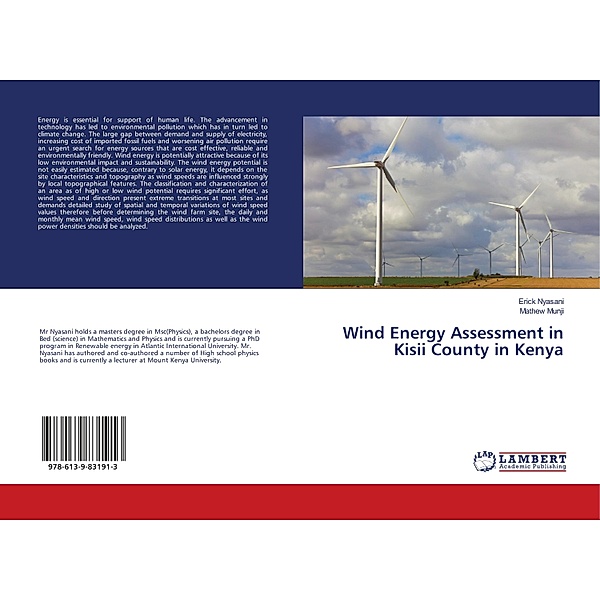 Wind Energy Assessment in Kisii County in Kenya, Erick Nyasani, Mathew Munji