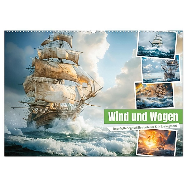 Wind und Wogen (Wandkalender 2025 DIN A2 quer), CALVENDO Monatskalender, Calvendo, Steffen Gierok-Latniak