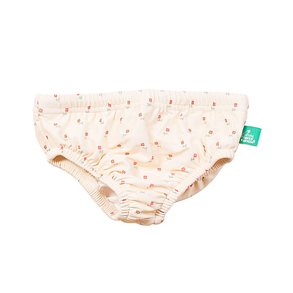 Little Green Radicals Windelbadehose ROSE FLOWERS in creme