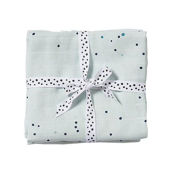 Done by Deer Windeltuch DREAMY DOTS (70x70) 2er Pack in blau