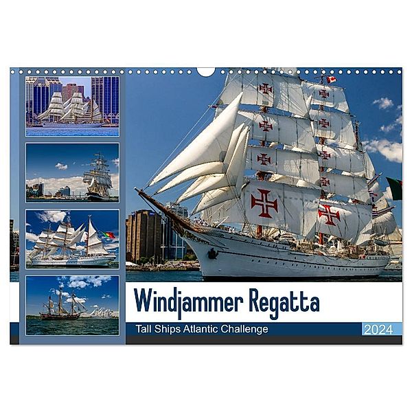 Windjammer-Regatta - Tall Ships Atlantic Challenge (Wandkalender 2024 DIN A3 quer), CALVENDO Monatskalender, Photo4emotion.com