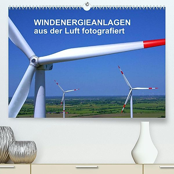 Windkraftanlagen aus der Luft fotografiert (Premium, hochwertiger DIN A2 Wandkalender 2023, Kunstdruck in Hochglanz), Tim Siegert - www.batcam.de -