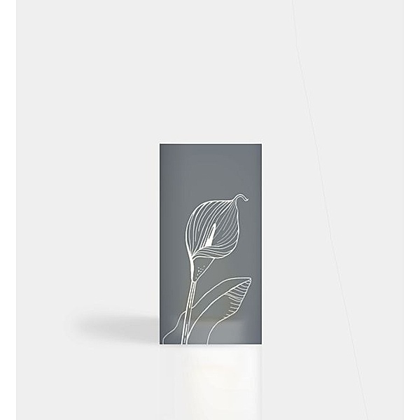 Windlichtkarte Calla Illustrativ, Windlichtkarte klein (210 x 100mm)