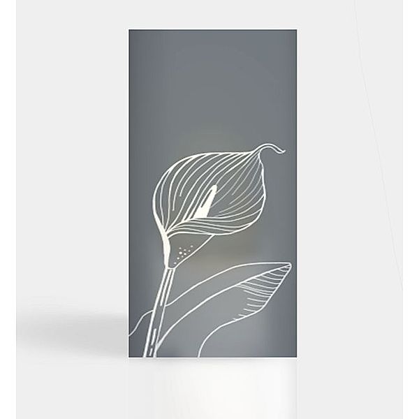 Windlichtkarte Calla Illustrativ, Windlichtkarte groß (275 x 190mm)
