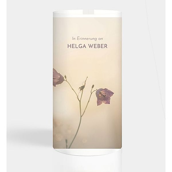 Windlichtkarte Peaceful Flower, Windlichtkarte groß (275 x 190mm)