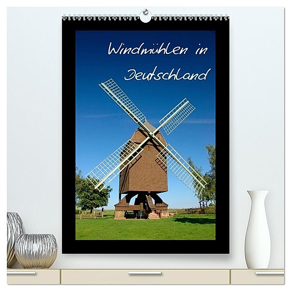 Windmühlen in Deutschland (hochwertiger Premium Wandkalender 2024 DIN A2 hoch), Kunstdruck in Hochglanz, Frauke Scholz