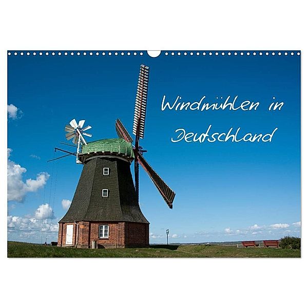 Windmühlen in Deutschland (Wandkalender 2025 DIN A3 quer), CALVENDO Monatskalender, Calvendo, Frauke Scholz