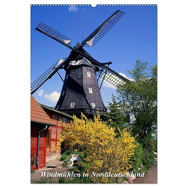 Windmühlen in Norddeutschland (Wandkalender 2025 DIN A2 hoch), CALVENDO Monatskalender, Calvendo, lothar reupert