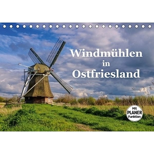 Windmühlen in Ostfriesland (Tischkalender 2017 DIN A5 quer), LianeM