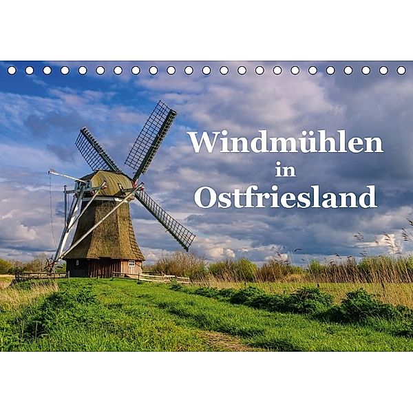 Windmühlen in Ostfriesland (Tischkalender 2018 DIN A5 quer), LianeM
