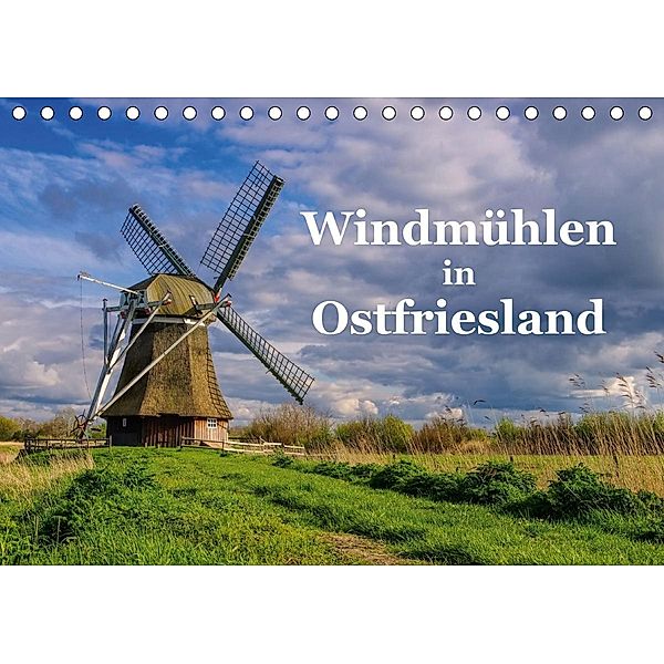 Windmühlen in Ostfriesland (Tischkalender 2020 DIN A5 quer)