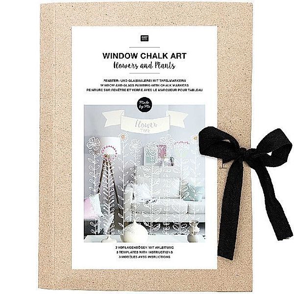 Window Chalk Art / Vorlagenmappe Blumen