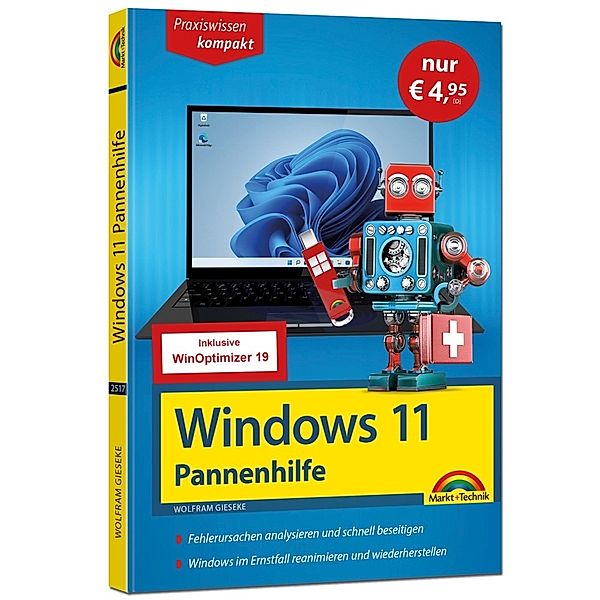 Windows 11 Pannenhilfe - Sonderausgabe inkl. WinOptimizer 19 Software -, Wolfram Gieseke