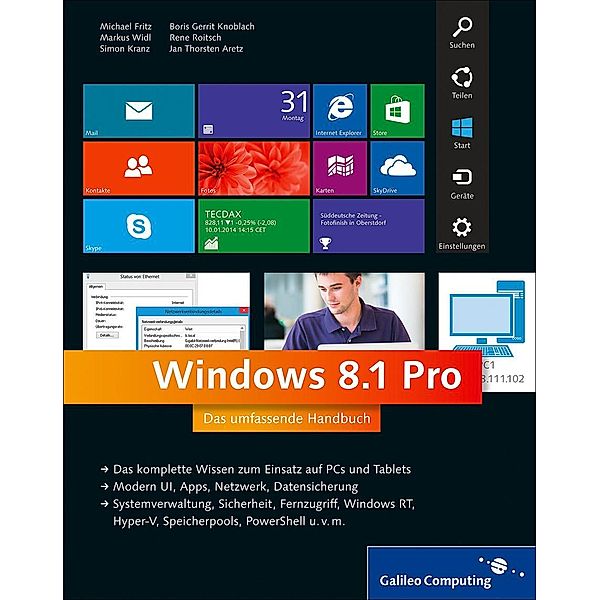 Windows 8.1 Pro / Rheinwerk Computing, Michael Fritz, Markus Widl, Boris Gerrit Knoblach, Jan Thorsten Aretz, Rene Roitsch, Simon Kranz