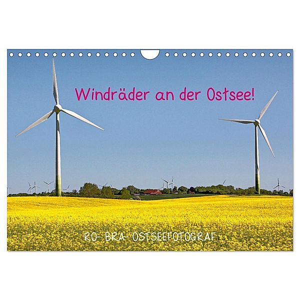 Windräder an der Ostsee! (Wandkalender 2024 DIN A4 quer), CALVENDO Monatskalender, Rolf Braun