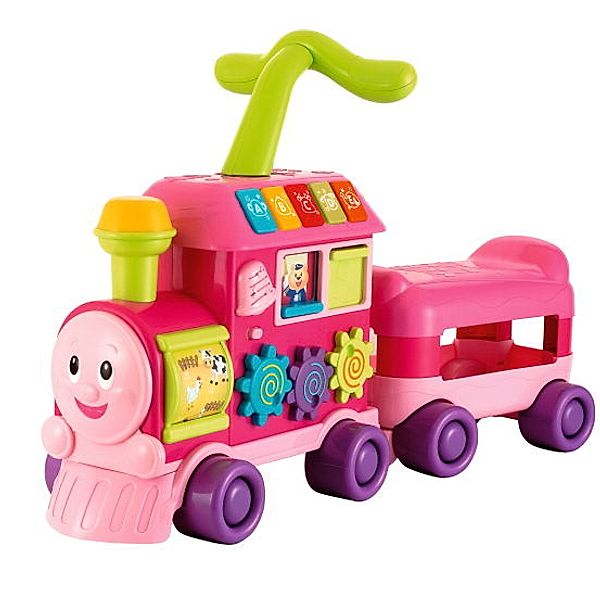 WinFun 3 in 1-Spiel-Express Eisenbahn, Babyspielzeug (Farbe: pink)