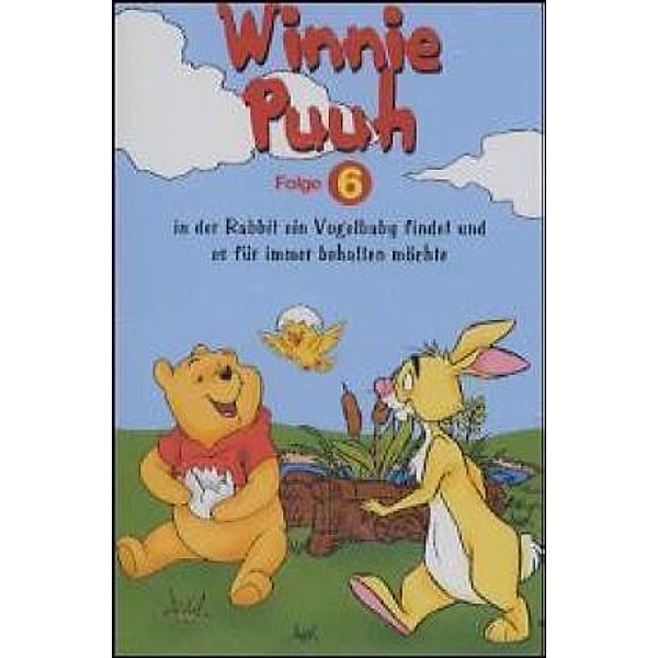 Winnie Puuh, Cassetten: Folge.6 In der Rabbit ein Vogelbaby findet und es für immer behalten möchte, 1 Cassette, Walt Disney