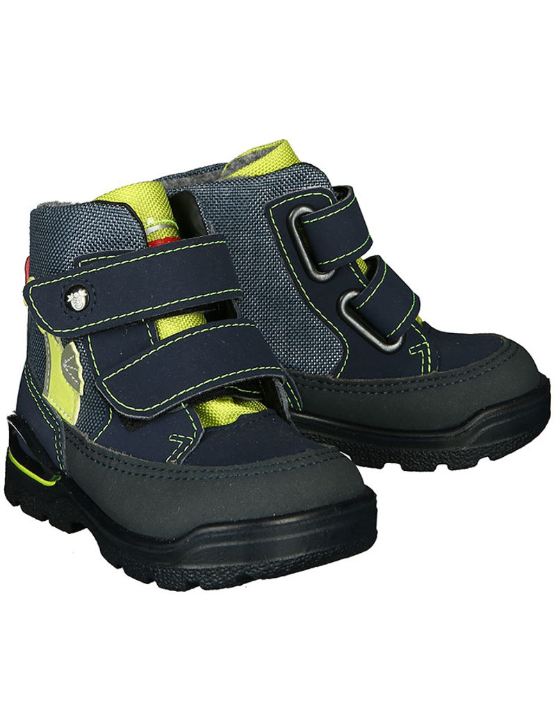 Winter-Boots BIXI mit Blinklicht gefüttert in dunkelblau grün