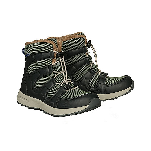finkid Winter-Boots HUIPPU in bronze green/graphit