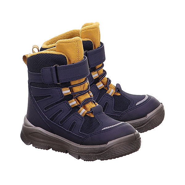 Superfit Winter-Boots MARS gefüttert in blau/gelb