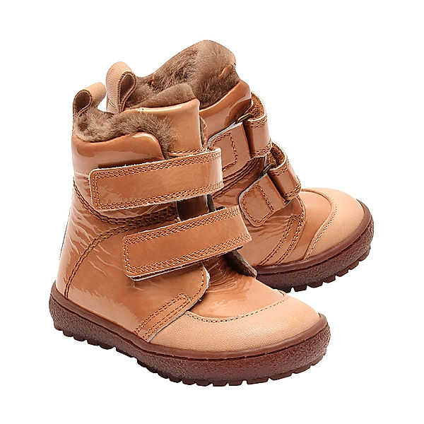 bisgaard Winter-Boots STORM – UNI gefüttert in beige patent