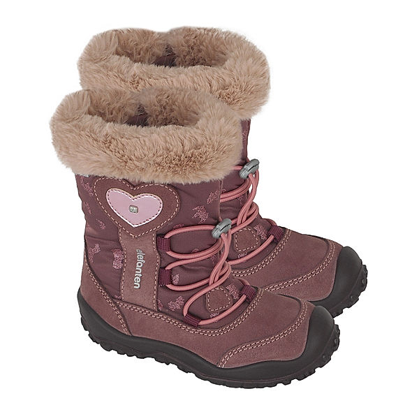 elefanten Winter-Boots ZICKY in brown/rose