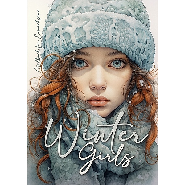Winter Girls Malbuch für Erwachsene, Monsoon Publishing, Musterstück Grafik