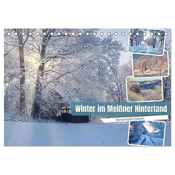 Winter im Meißner Hinterland (Tischkalender 2024 DIN A5 quer), CALVENDO Monatskalender, Drachenkind-Fotografie